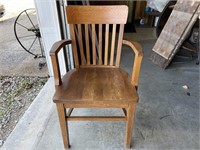 Oak desk chair