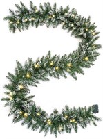 WBHome Pre-lit 9 Feet/106 Inch Christmas Garland