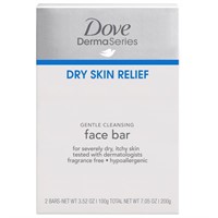 (3) Dove Fragrance-Free Facial Cleansing Bar for