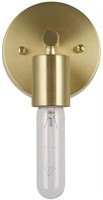 Rivet Modern Wall Sconce with Bulb, 9.13"H, Satin