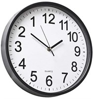 YAVIS 12" Inch Backwards Wall Clock Reverse Clock