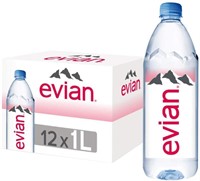 *Factory Sealed* evian Natural Spring Water,