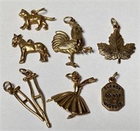 14K YELLOW GOLD CHARMS