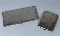 PAIR OF STERLING SILVER CIGARETTE CASES