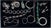 STERLING SILVER JEWELRY GROUPING