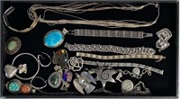 STERLING SILVER JEWELRY GROUPING