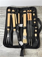 Very Nice BBQ Set in Zippered Carry Bag