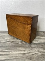Vintage Card File Box, Very Well Made!