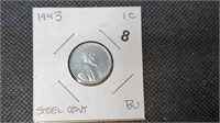 1943 Steel Lincoln Head Wheat Cent we5008