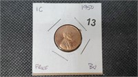 1950 Proof Lincoln Head Wheat Cent we5013