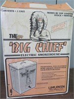 THE BIG CHIEF ELECTRIC SMOKEHOUSE 50 LBS CAPACITY