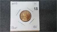 1952 Proof Lincoln Head Wheat Cent we5018