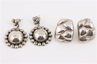 2 Sterling Silver Earrings