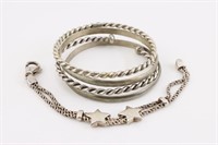 Sterling Silver Bracelet Lot