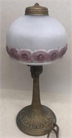 Vintage Bovdoir Table Lamp, period shade