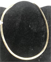 Vermeil & Sterling fashion necklace, 33.7 grams