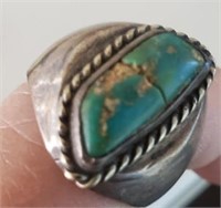 Silver Ring, Turquoise?