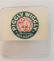 Vintage Piggly Wiggly Badge Holder