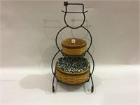 Longaberger Wrought Iron Frosty the Snowman Stand