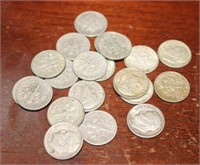 SELECTION OF 1950'S ROOSEVELT DIMES