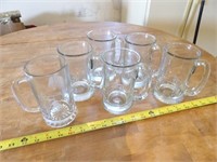 6pc Glass Mugs