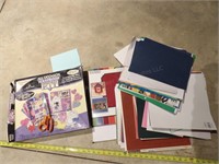 Box of asst. Scrap book supplies