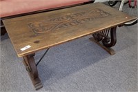 Carved Wood Coffee Table