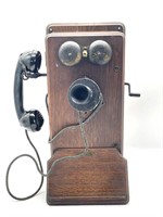 Antique Crank Telephone- Kellogg Switchboard &