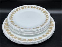 Corelle Golden Butterfly Plates : (5) Dinner