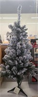 4ft Frosted Snow Tabletop Pre-Lit  Christmas Tree