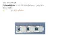 Volume Lighting  Bathroom Vanity Fixtures