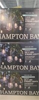 3 Boxes Hampton Bay 24ft  LED String Lights