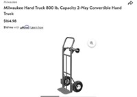 Milwaukee 800lb Capacity Convertible Hand Truck