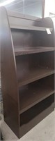 5 Shelf Wooden Bookshelf- Mocha Brown Finish