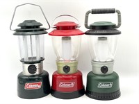 (3) Coleman Battery Operated Lanterns