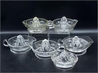 (6) Glass Juicers 8” and Smaller