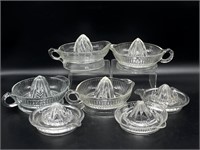 (7) Glass Juicers 8” and Smaller