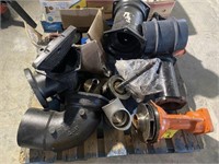 Pallet Lot: Misc. Lg Drainage Parts/Fittings