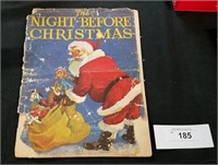 1935 Night Before Christmas Book, Fair Condition
