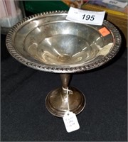 Sterling Silver Compote, 6" Tall