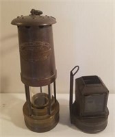 VINTAGE OIL LANTERNS/LAMPS, ONE IS WELSH MINERS