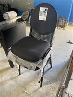 Qty (3) New Black Stackable Banquet Chairs