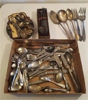 ASSORTED FLAT WARE- SOME DEFUNCT AIRLINE FLATWARE