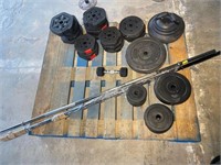 Barbells & Plastic Plate Weights