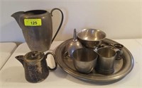 ASSORTED PEWTER ITEMS