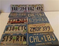 ASSORTED LICENSE TAGS