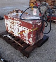 110 gallon portable fuel tank w/ rotary hand pump