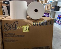 1 CASE/12 ROLLS SCOTT ROLL TOWELS-WHITE