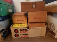 ASSORTED LOOSE STAMPS AND CIGAR BOXES