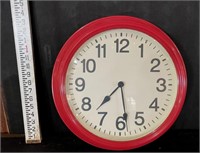 VIntage Style Red Wall Clock